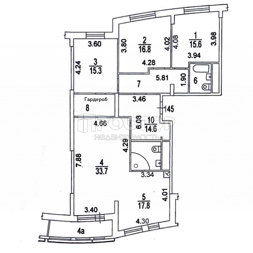 4-комнатная квартира, 135.7 м² - фото 18