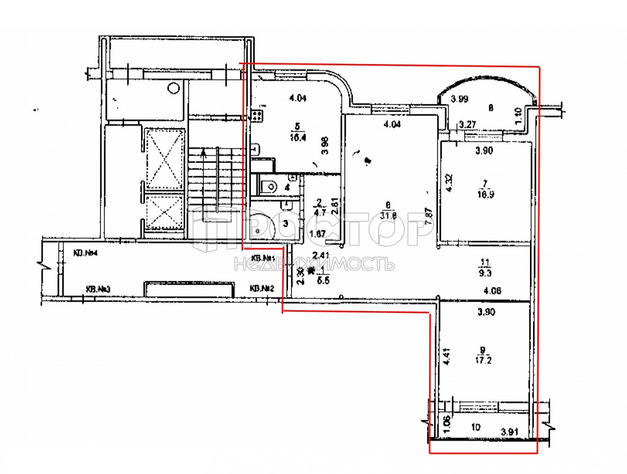 3-комнатная квартира, 107 м² - фото 17