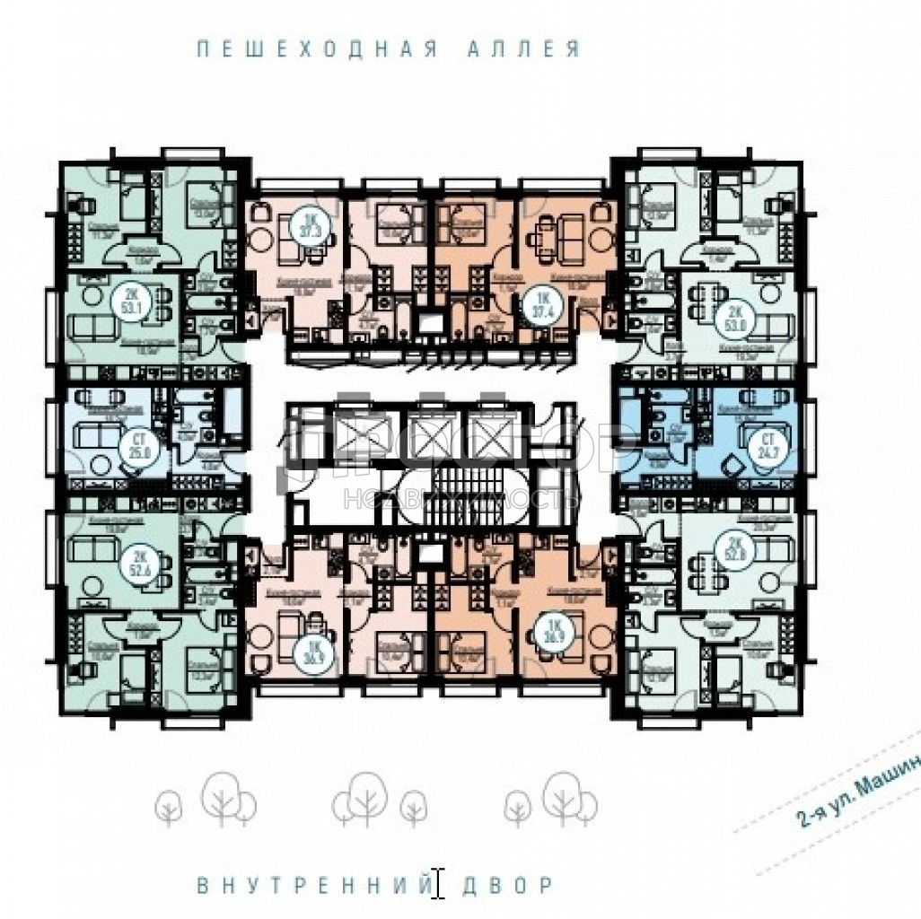 2-комнатная квартира, 37.3 м² - фото 6