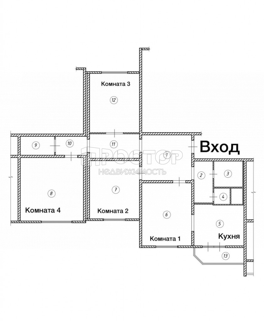 4-комнатная квартира, 102 м² - фото 18