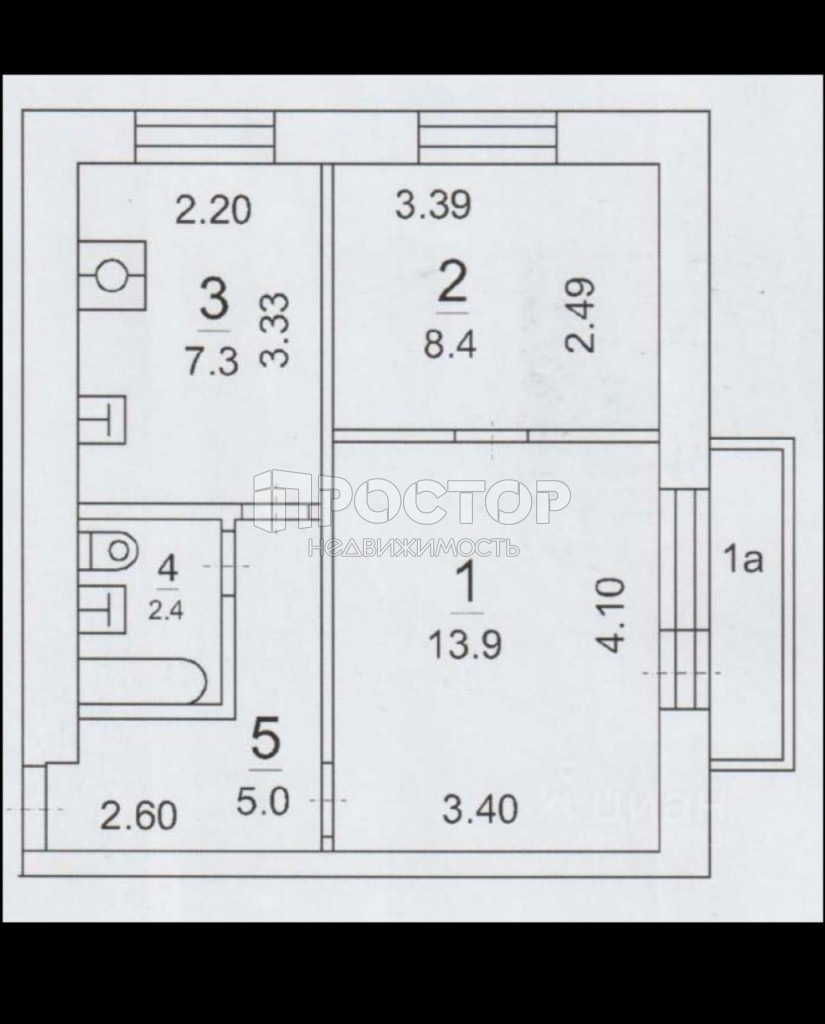 2-комнатная квартира, 36.7 м² - фото 18