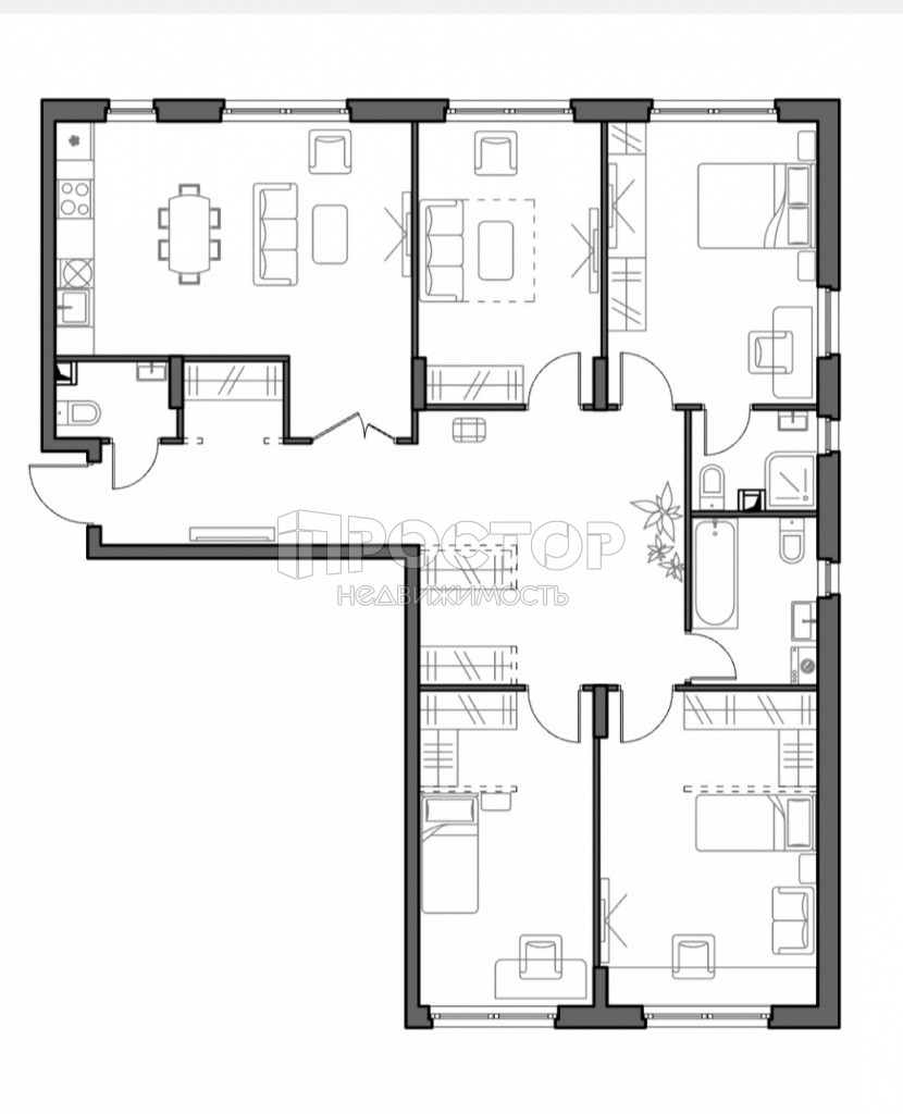 4-комнатная квартира, 115 м² - фото 10