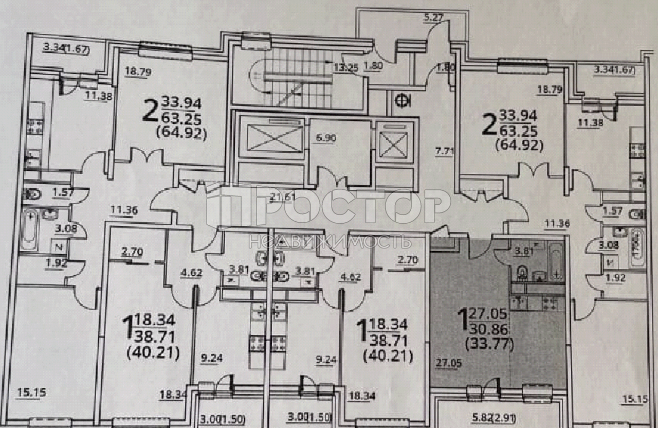 Студия, 33.77 м² - фото 2