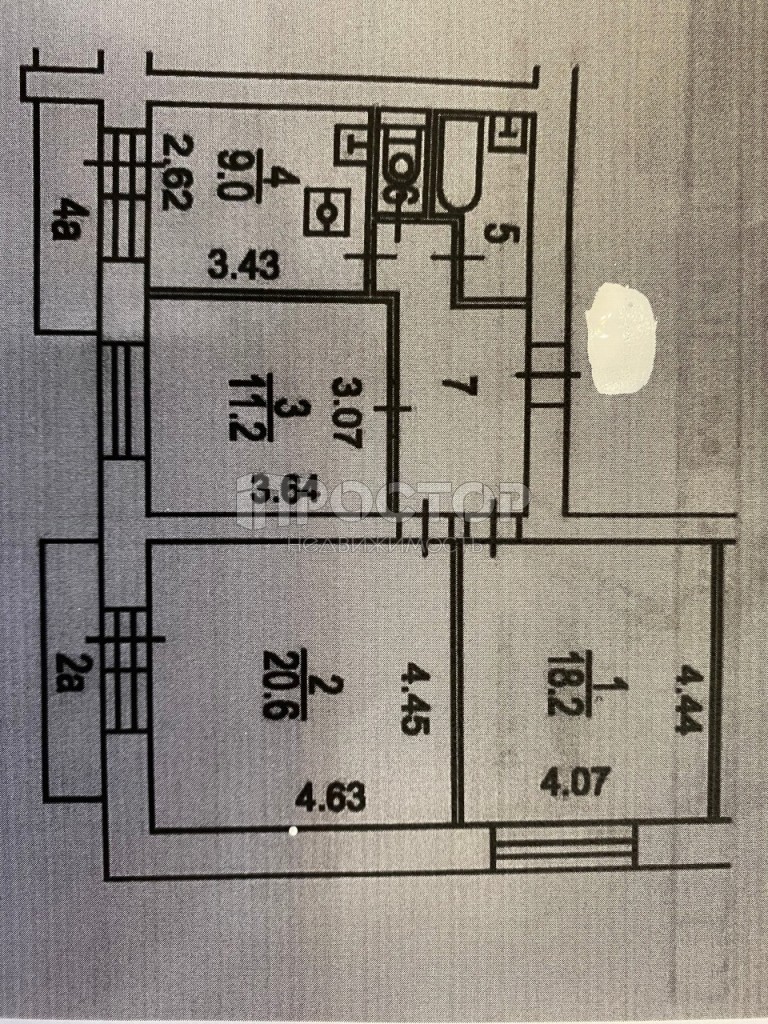 3-комнатная квартира, 72 м² - фото 17
