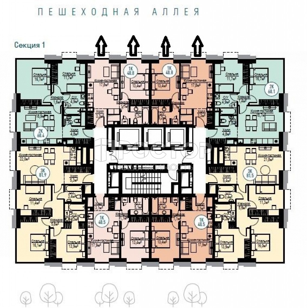 2-комнатная квартира, 40.8 м² - фото 7