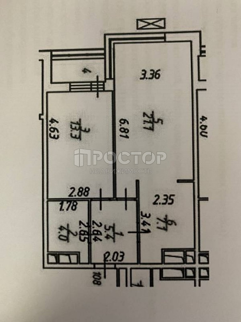 2-комнатная квартира, 50.9 м² - фото 11