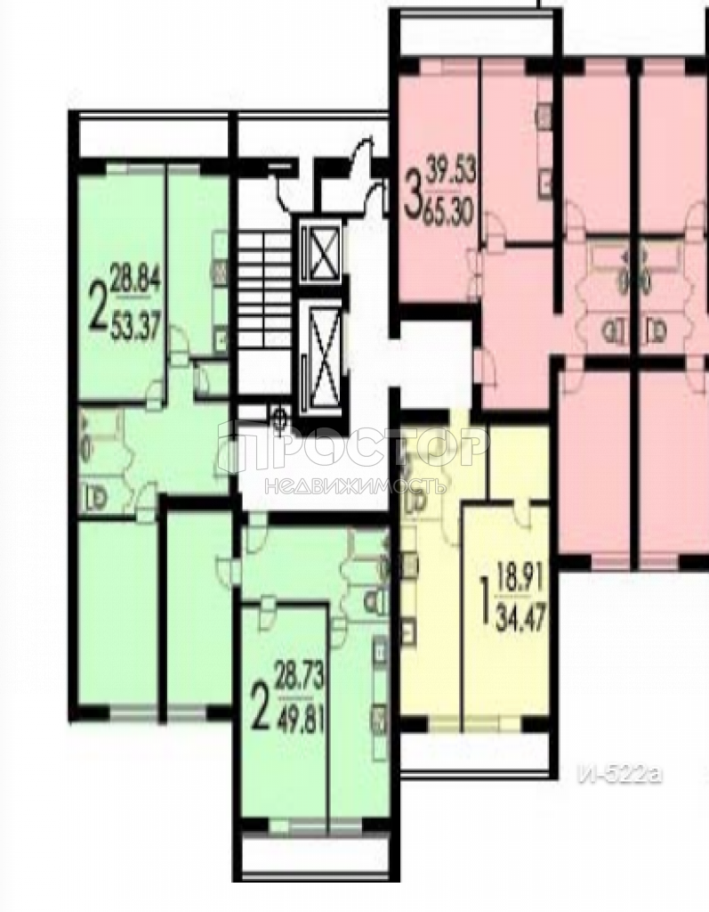 3-комнатная квартира, 66 м² - фото 2