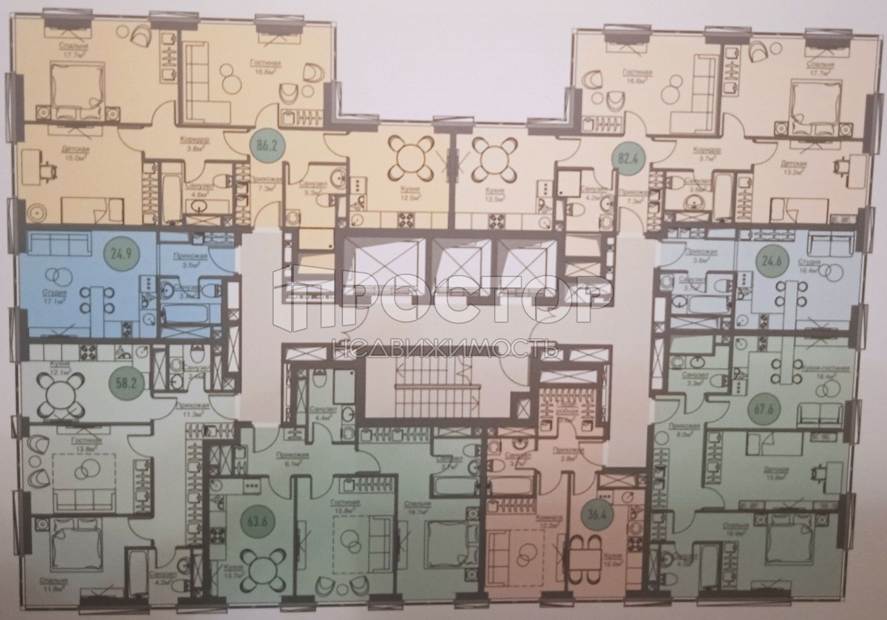 Студия, 24.8 м² - фото 5