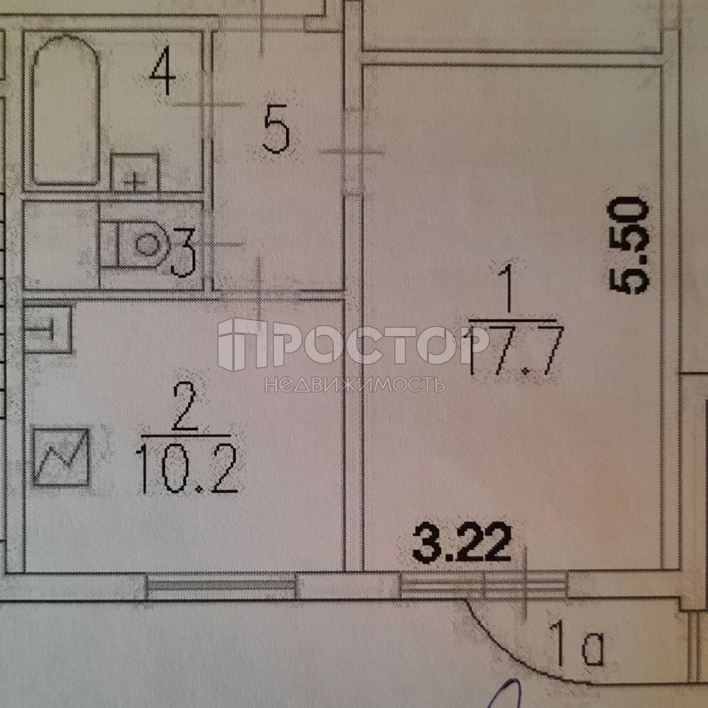 1-комнатная квартира, 36.5 м² - фото 13