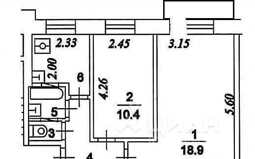 2-комнатная квартира, 42 м² - фото 10