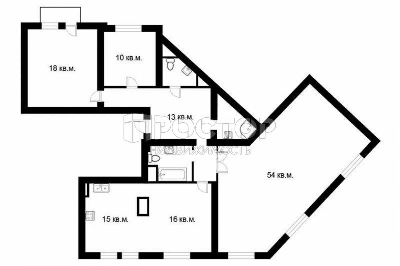 3-комнатная квартира, 150 м² - фото 5