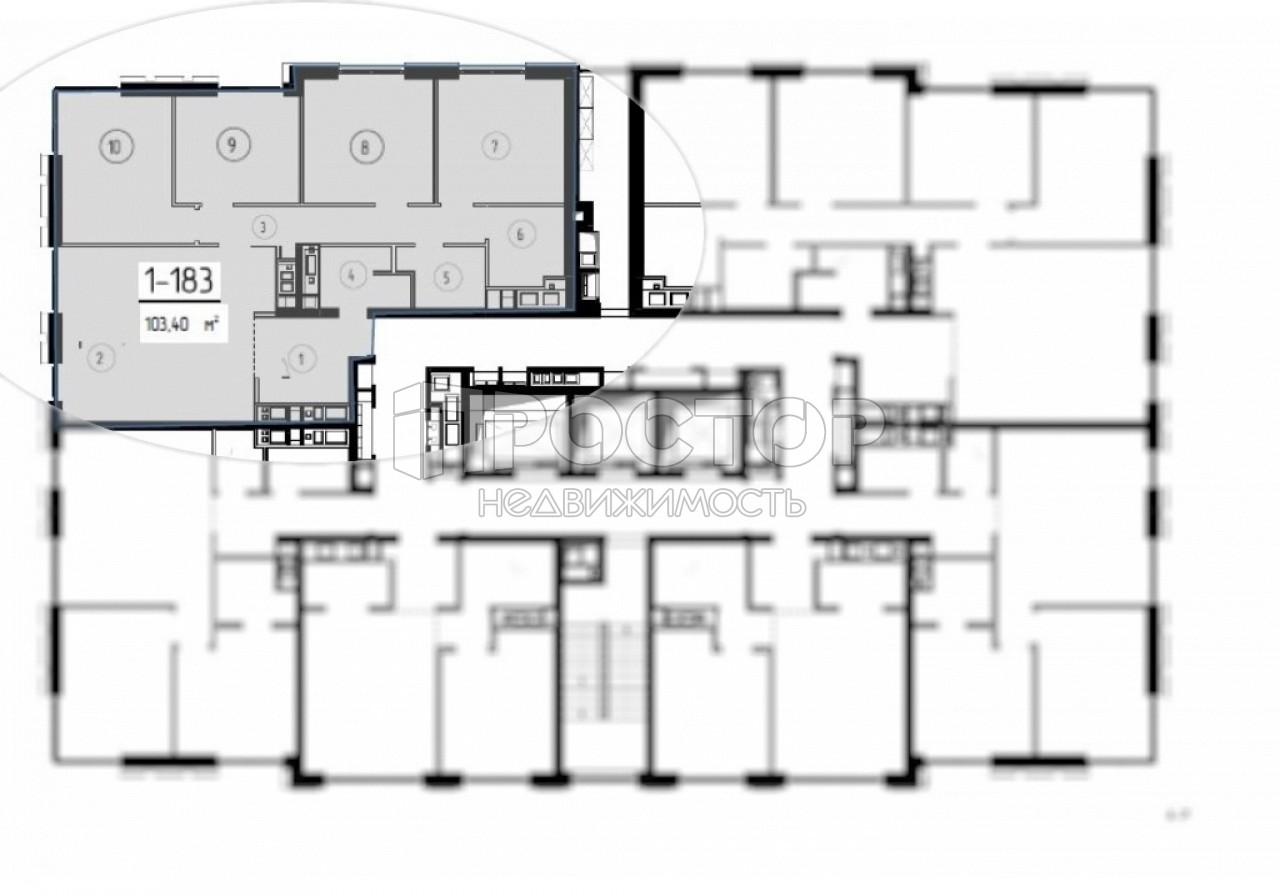 4-комнатная квартира, 103 м² - фото 4