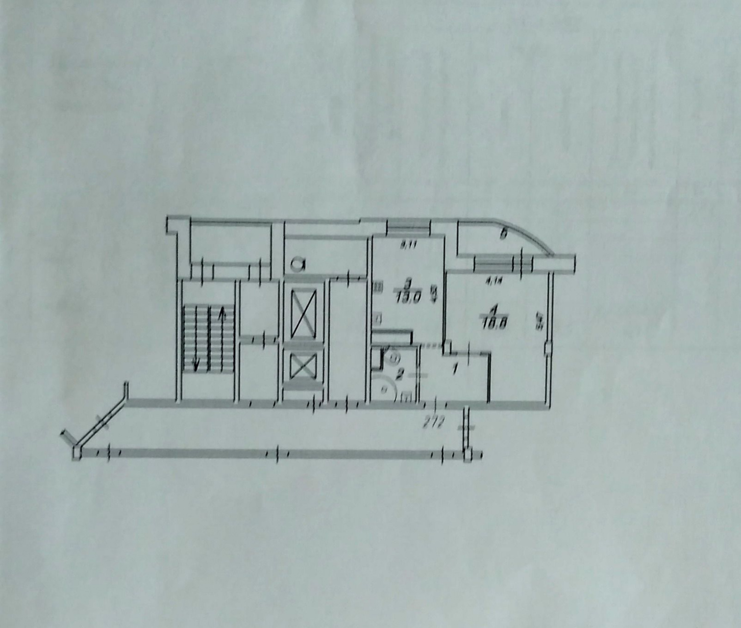 1-комнатная квартира, 45 м² - фото 19