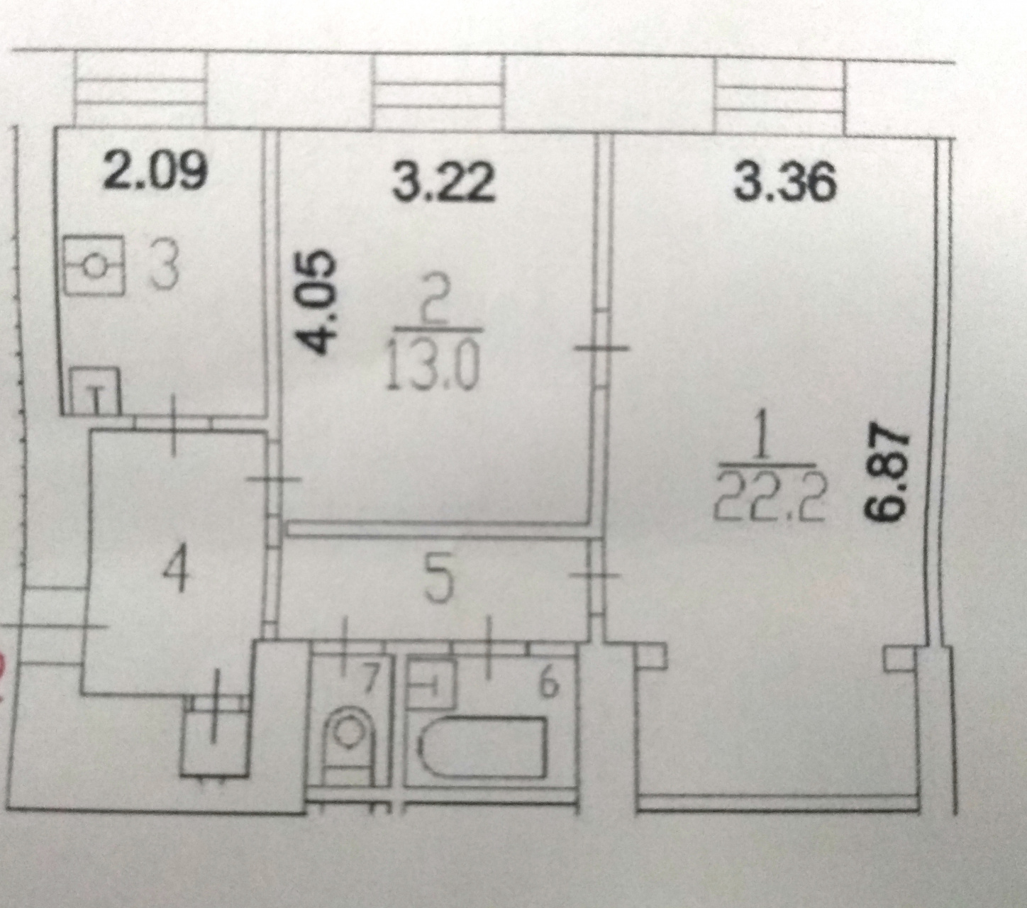 2-комнатная квартира, 53.9 м² - фото 13