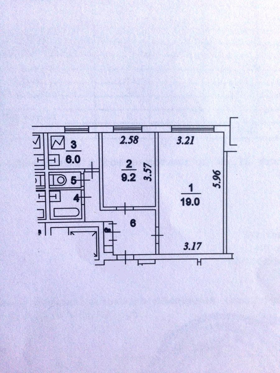 2-комнатная квартира, 43 м² - фото 2