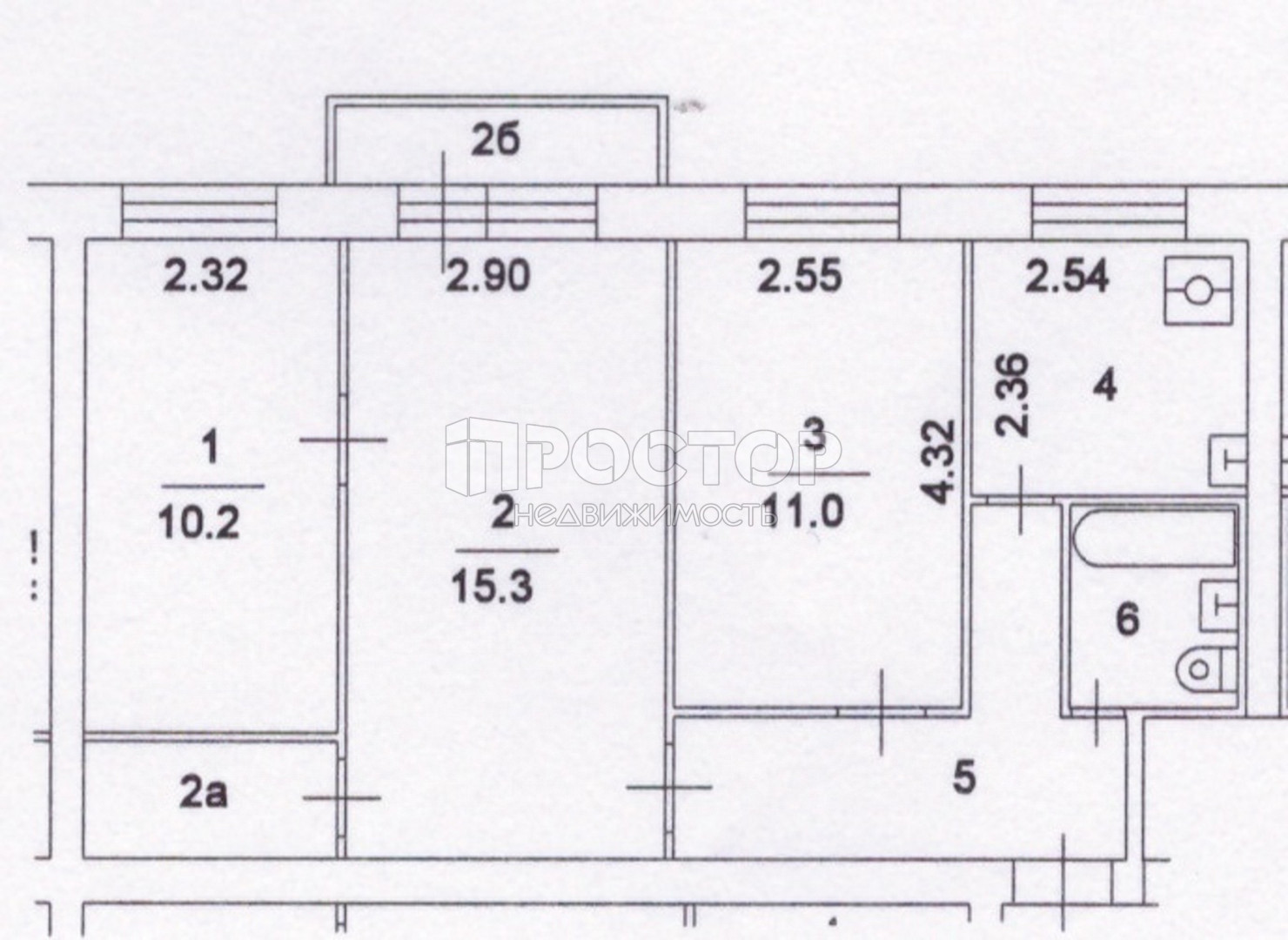 3-комнатная квартира, 53.6 м² - фото 14