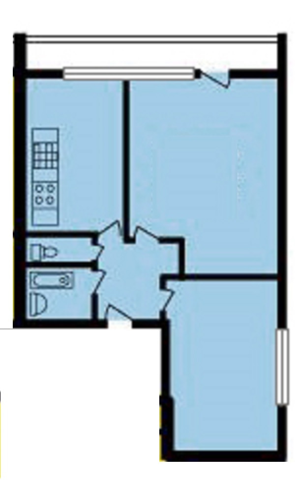 2-комнатная квартира, 48 м² - фото 13