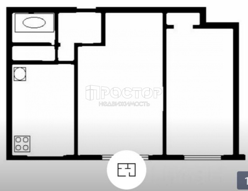 2-комнатная квартира, 47.7 м² - фото 11