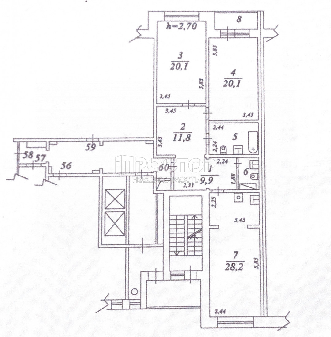 3-комнатная квартира, 102.7 м² - фото 14