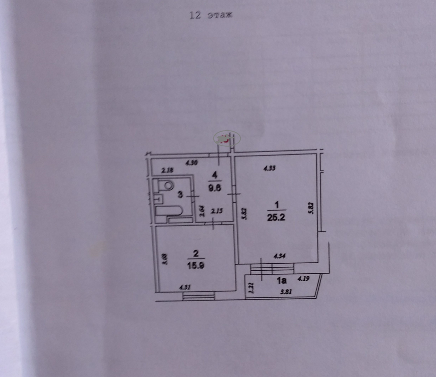 1-комнатная квартира, 55.4 м² - фото 7