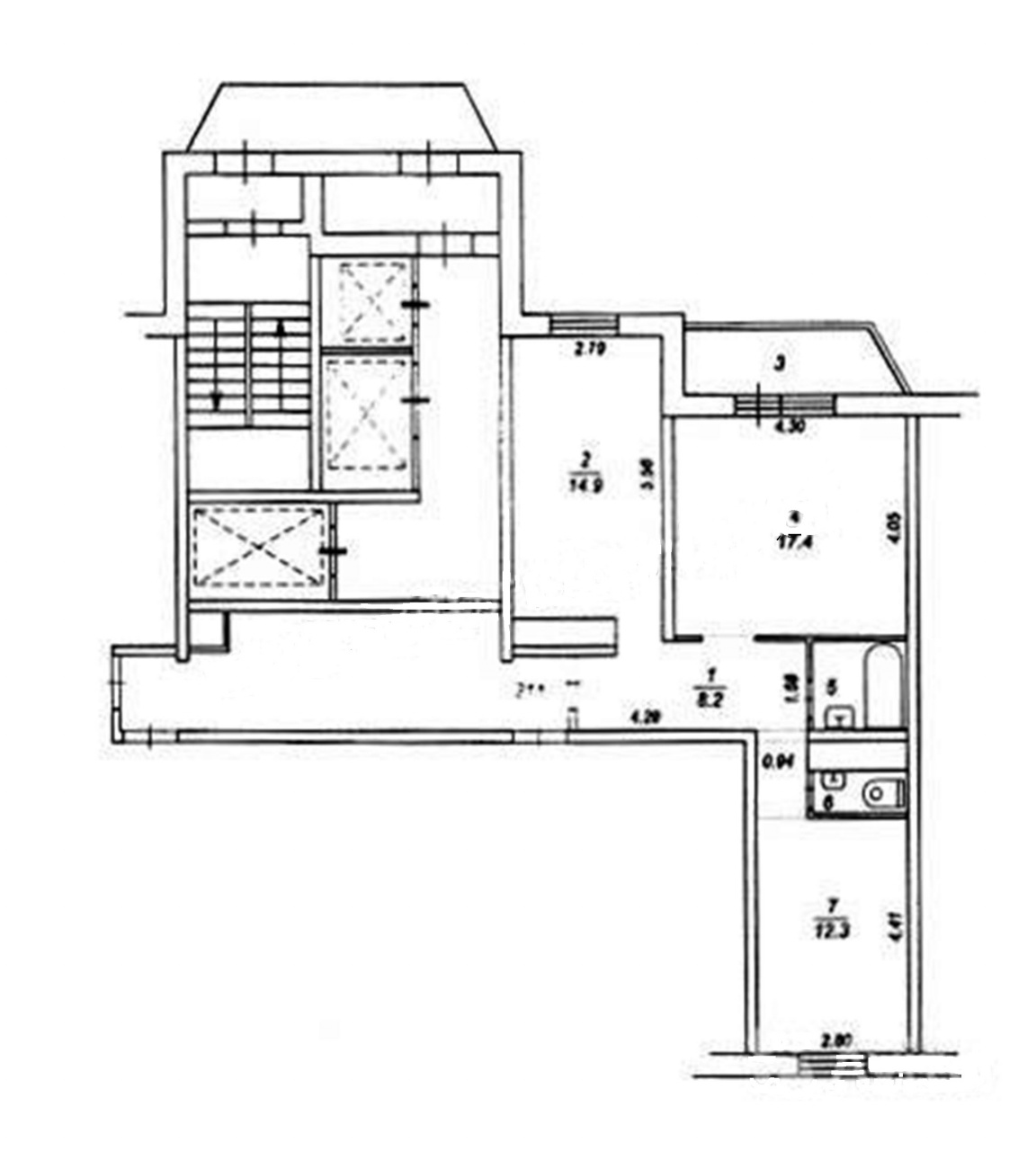 2-комнатная квартира, 62 м² - фото 18