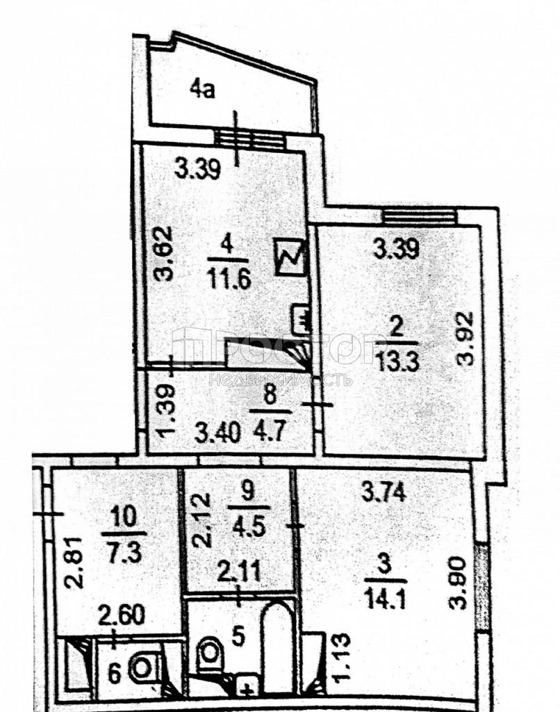 2-комнатная квартира, 61 м² - фото 8