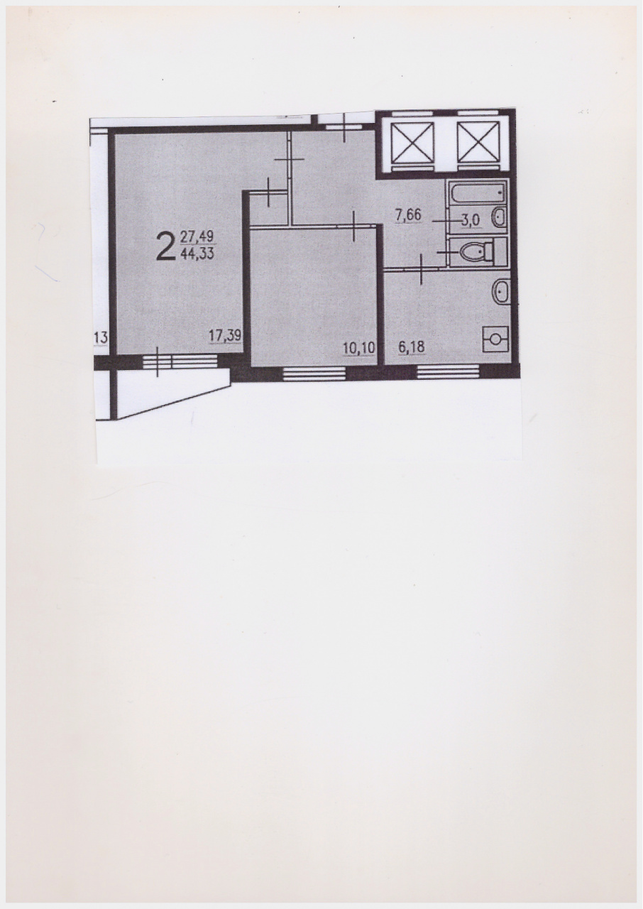 2-комнатная квартира, 46 м² - фото 11