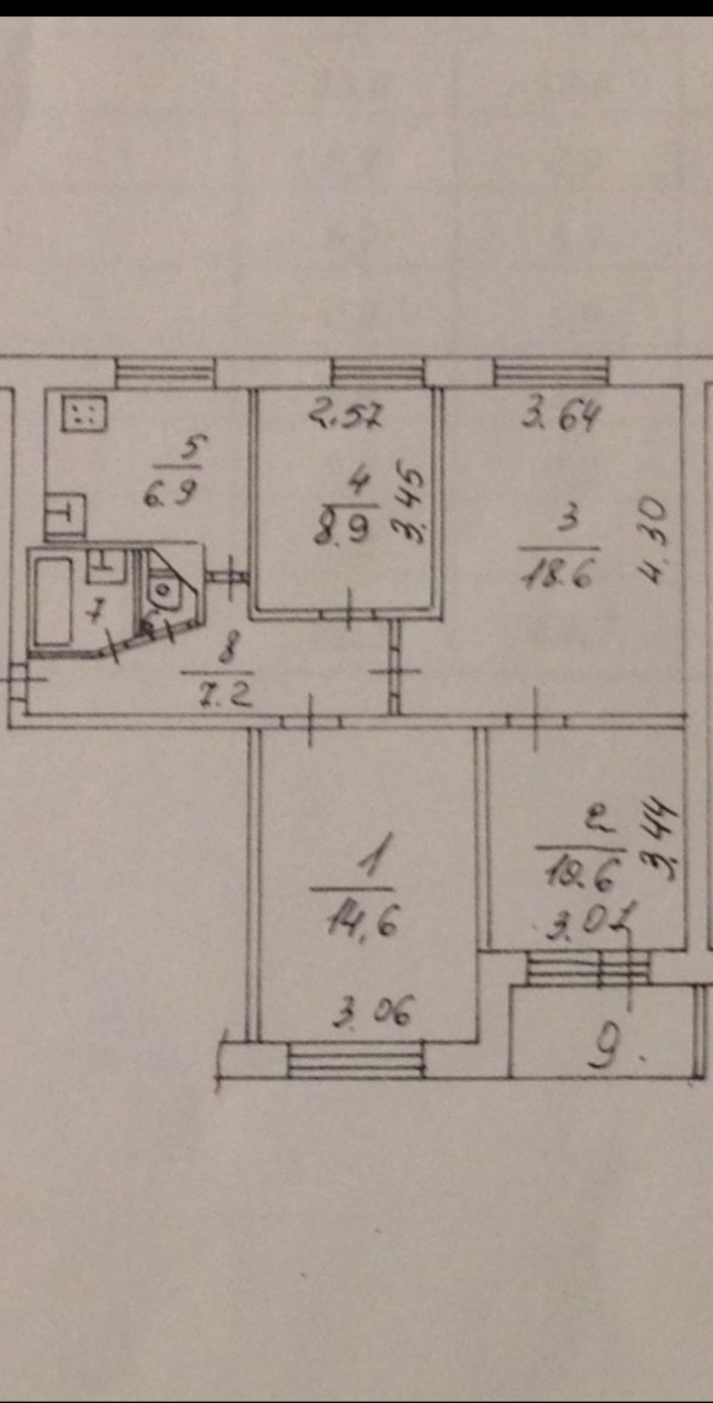 4-комнатная квартира, 75 м² - фото 7