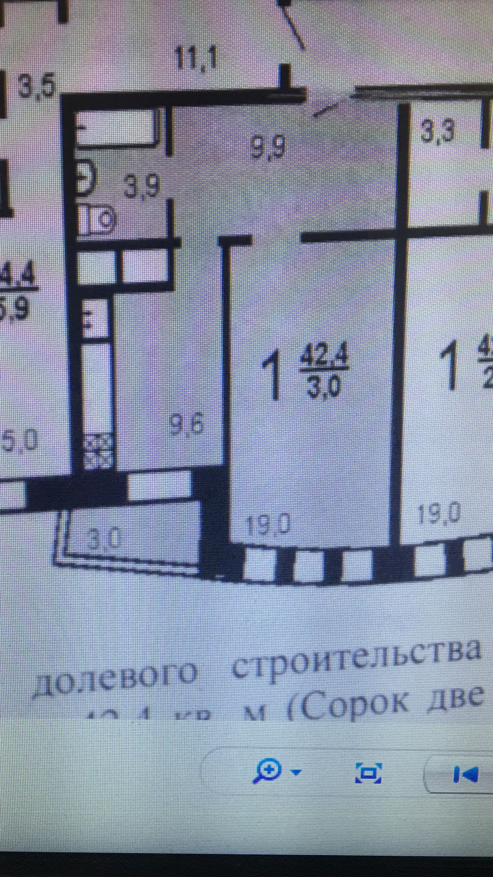 1-комнатная квартира, 42.7 м² - фото 7