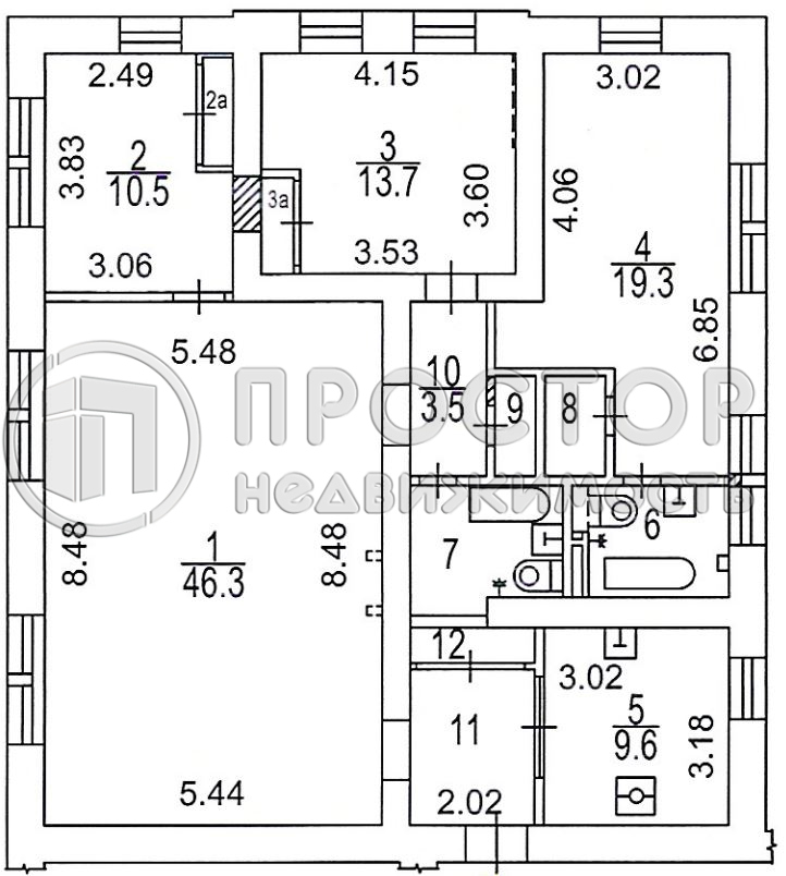 4-комнатная квартира, 123 м² - фото 36