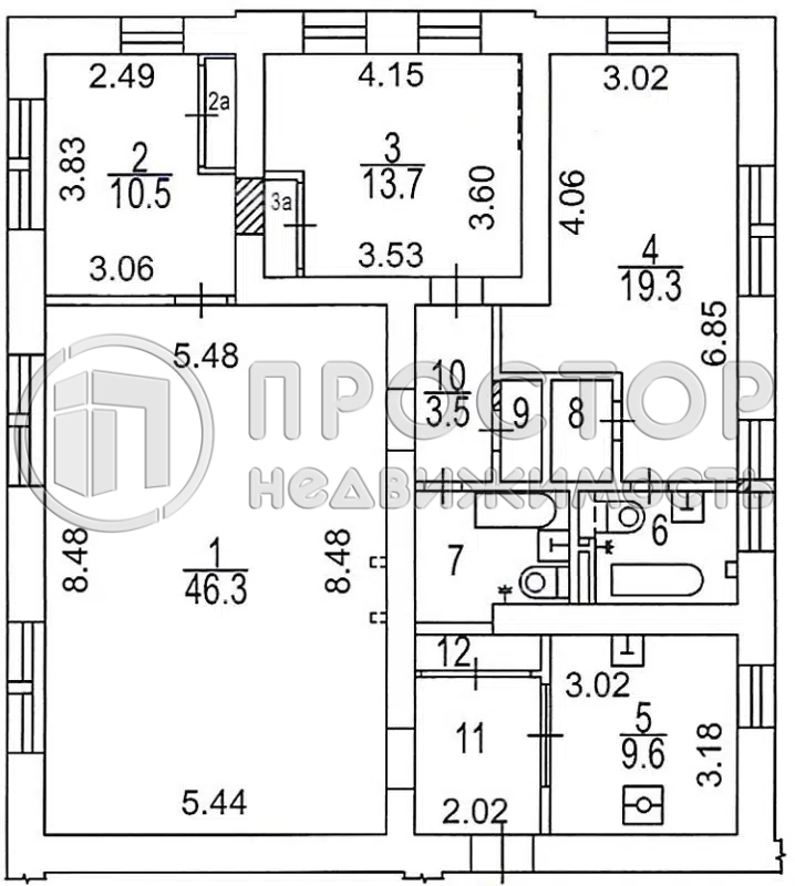 4-комнатная квартира, 123 м² - фото 35