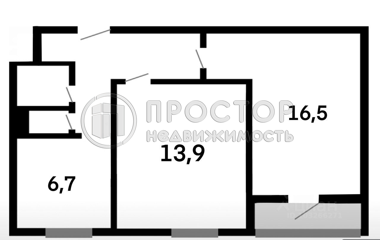 2-комнатная квартира, 45.9 м² - фото 16