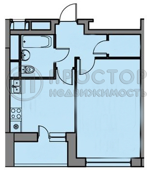 1-комнатная квартира, 43.3 м² - фото 6