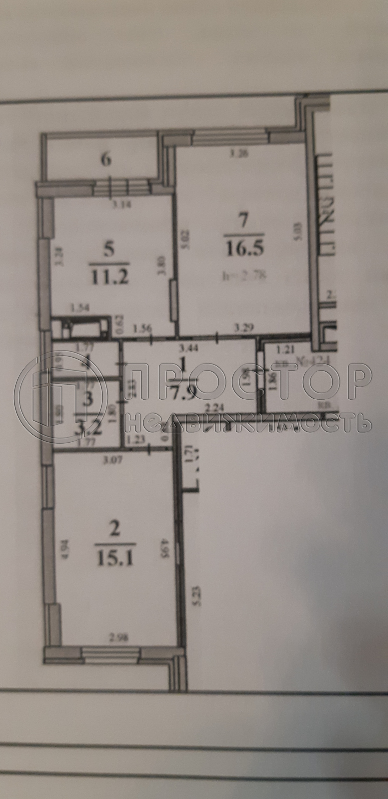 2-комнатная квартира, 55.6 м² - фото 17