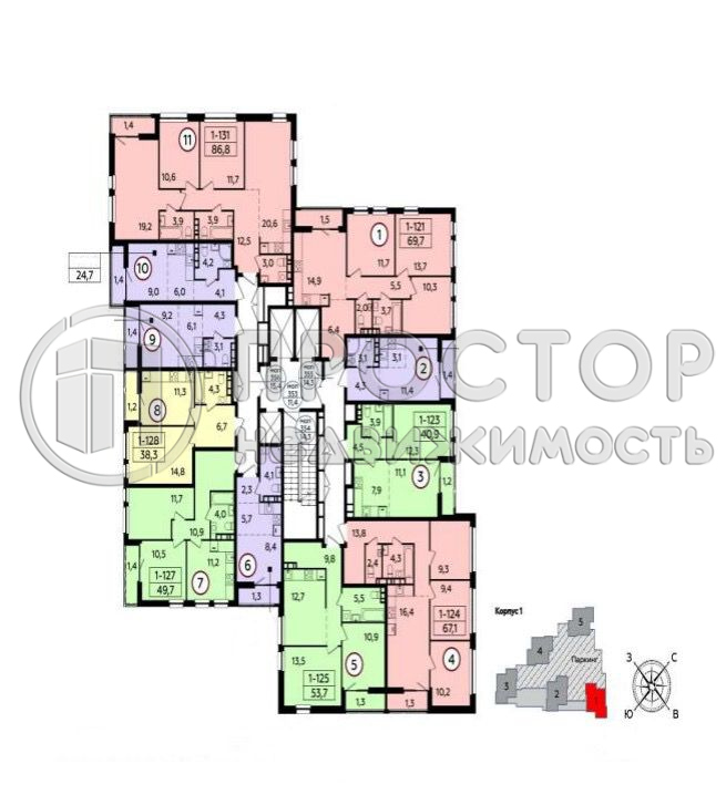 Студия, 24.7 м² - фото 5