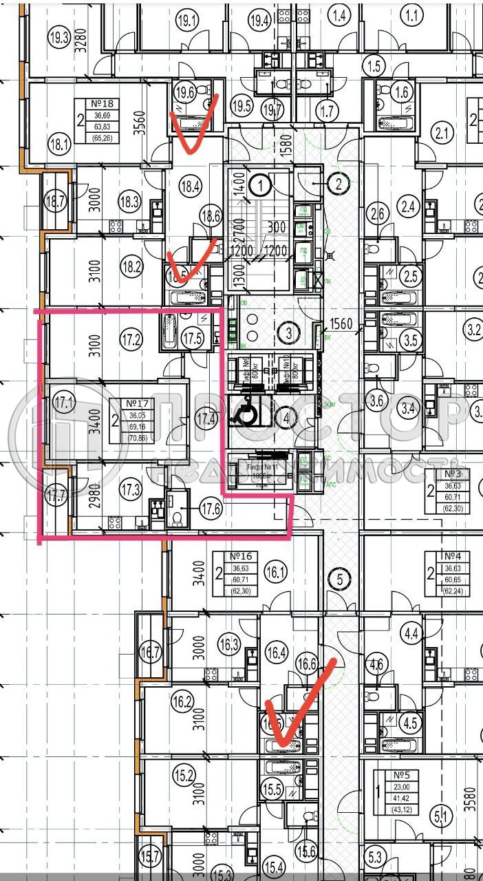 2-комнатная квартира, 70.9 м² - фото 11