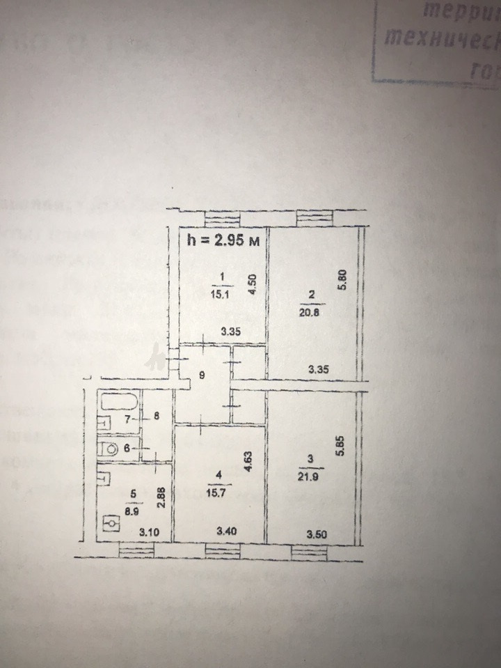 4-комнатная квартира, 98 м² - фото 2
