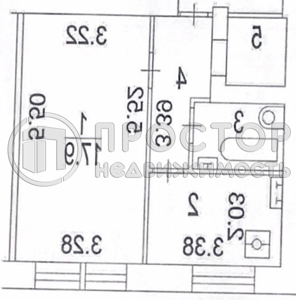 1-комнатная квартира, 35 м² - фото 25