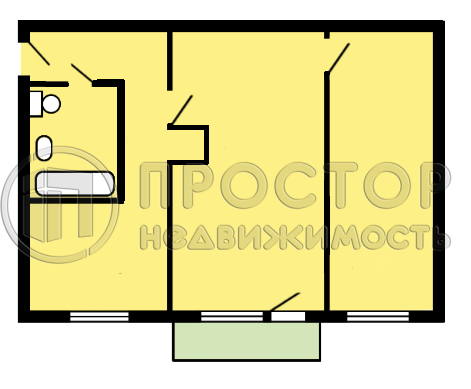 2-комнатная квартира, 43 м² - фото 8