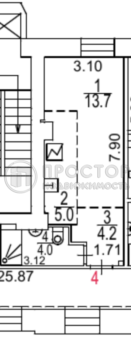 Студия, 26.9 м² - фото 13