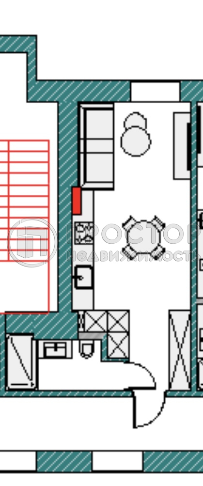 Студия, 26.9 м² - фото 14