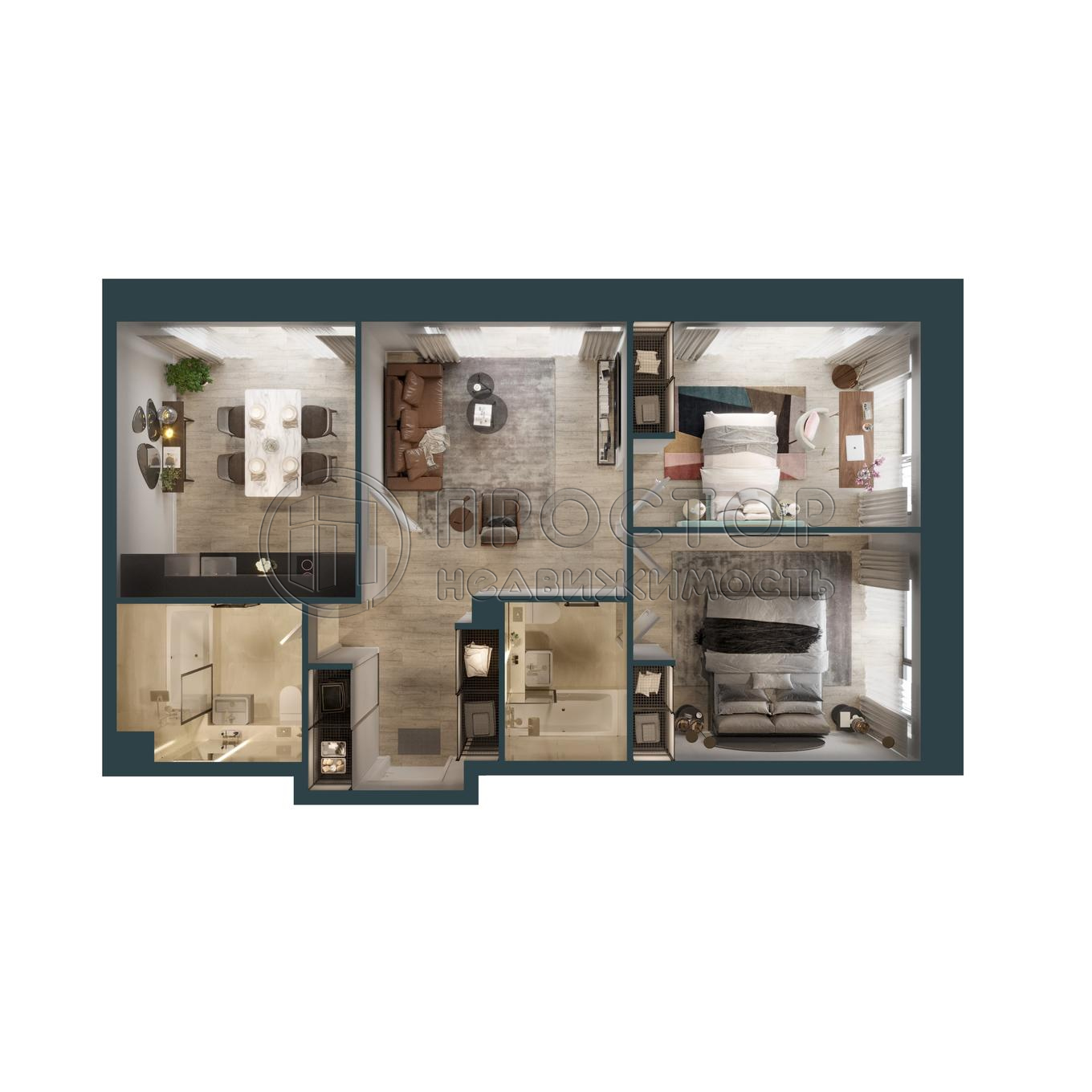 3-комнатная квартира, 74.2 м² - фото 10