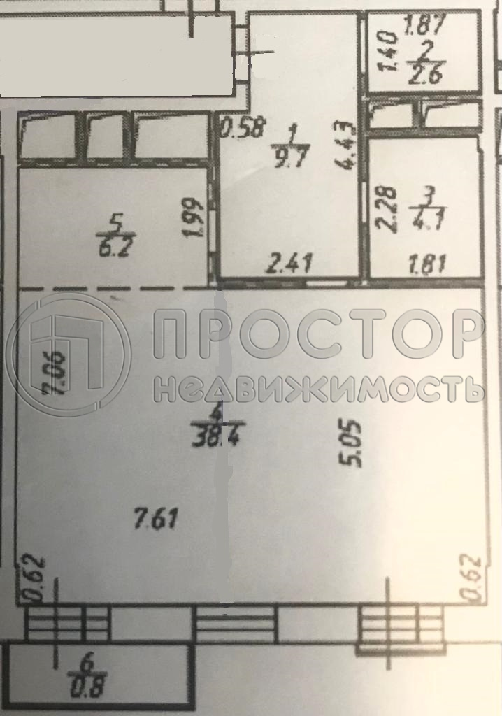 2-комнатная квартира, 61 м² - фото 18