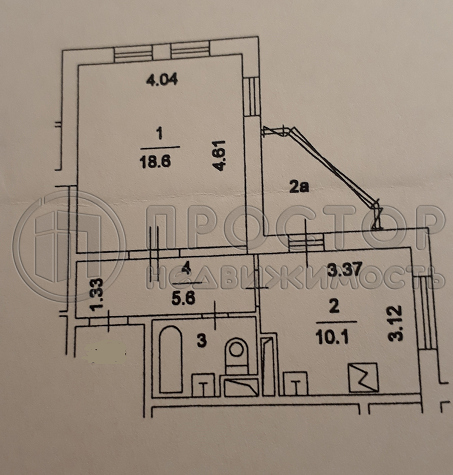 1-комнатная квартира, 38 м² - фото 29