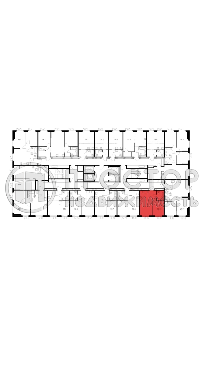 1-комнатная квартира, 36.5 м² - фото 10