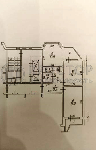 2-комнатная квартира, 61.9 м² - фото 10