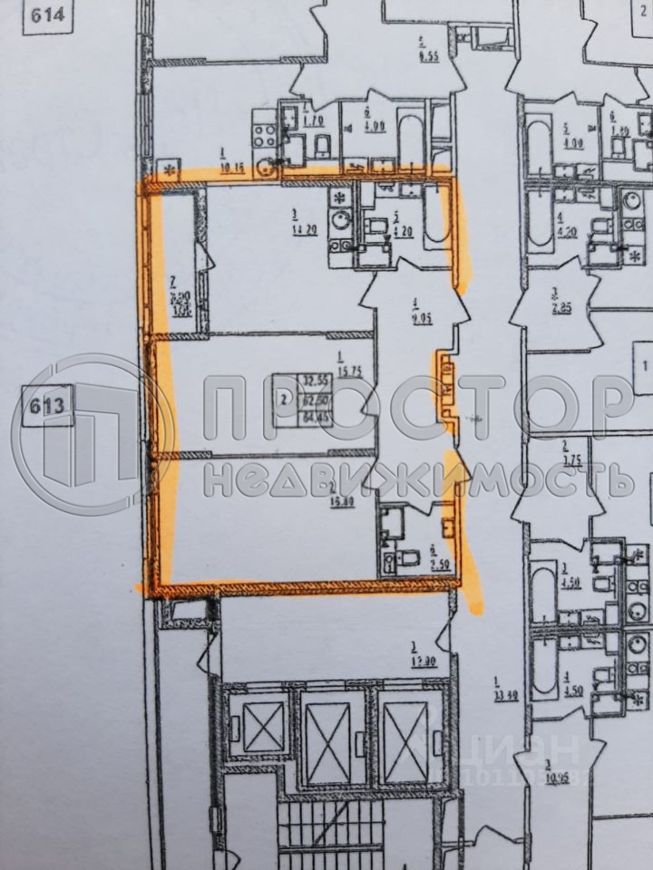 2-комнатная квартира, 64.5 м² - фото 2