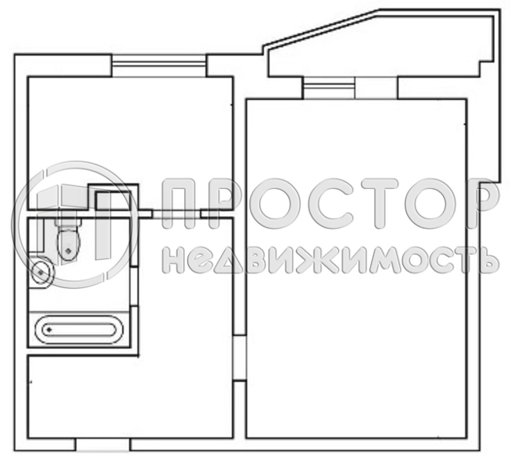 1-комнатная квартира, 37.2 м² - фото 2