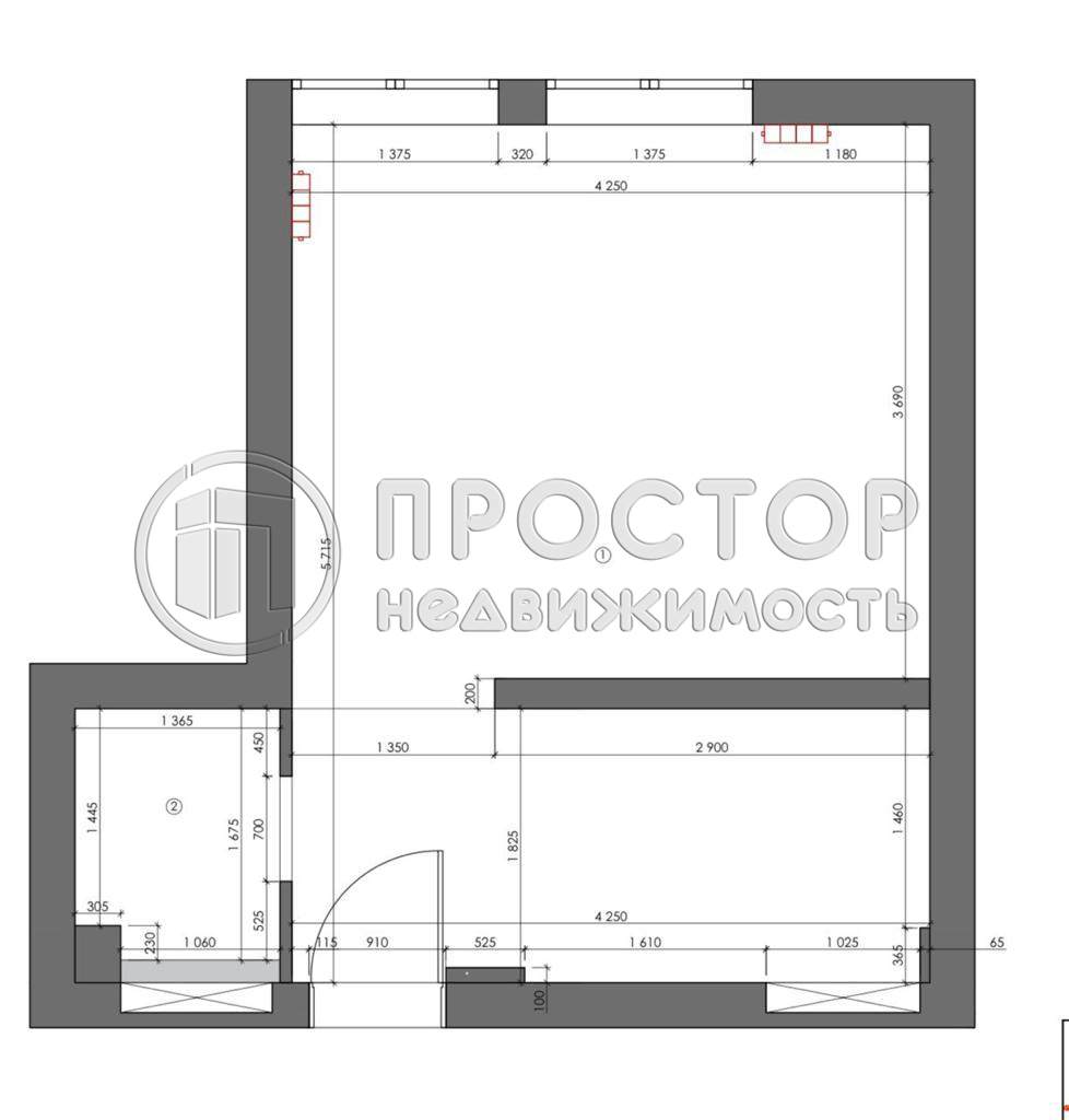 1-комнатная квартира, 27.7 м² - фото 10