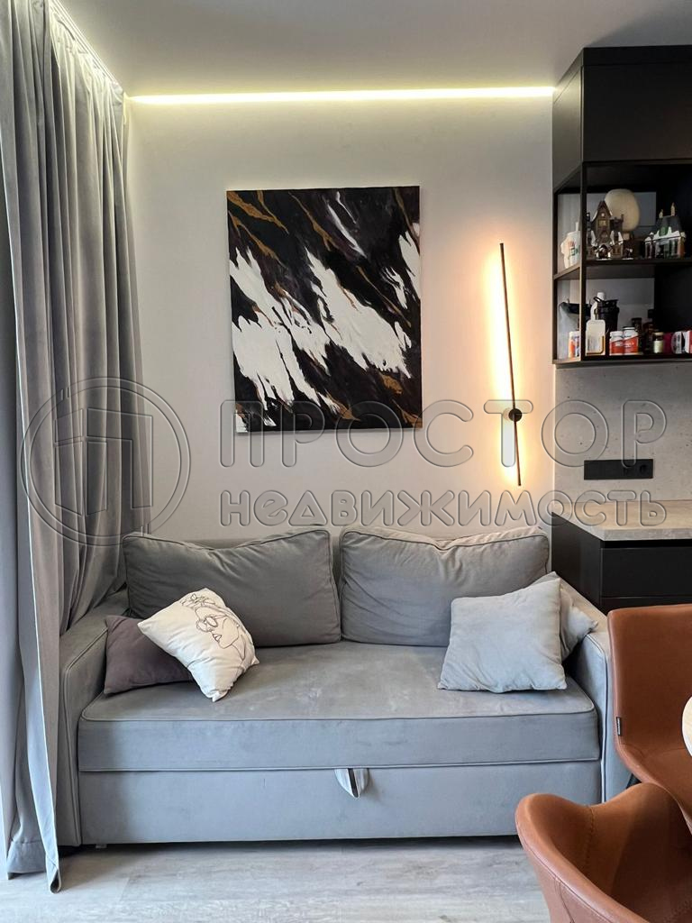 1-комнатная квартира, 44 м² - фото 3